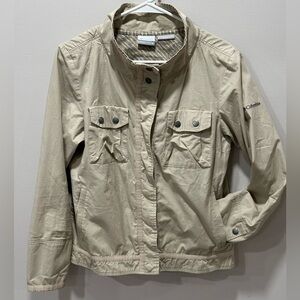 Columbia Women's Crossroad Omni-Shade Sun Protection Snap Button Jacket Size Med